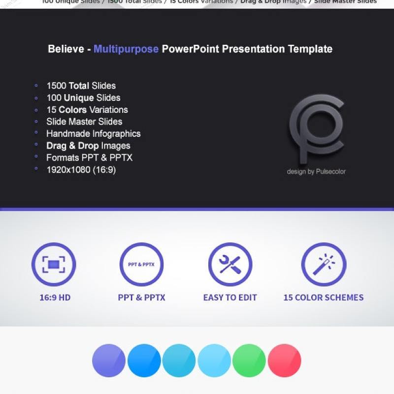 技术多用途PPT演示信息图表Tech Multipurpose PowerPoint Presentation Template