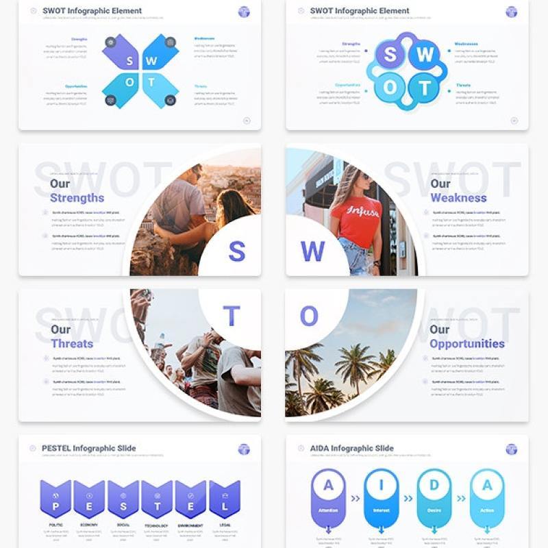 技术多用途PPT演示信息图表Tech Multipurpose PowerPoint Presentation Template