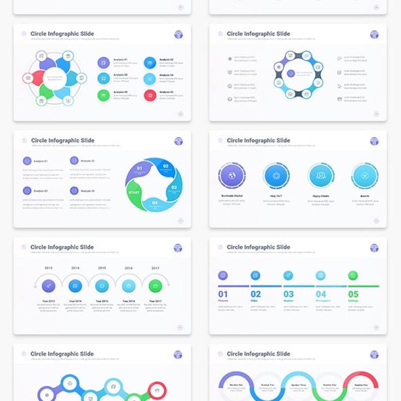 技术多用途PPT演示信息图表Tech Multipurpose PowerPoint Presentation Template