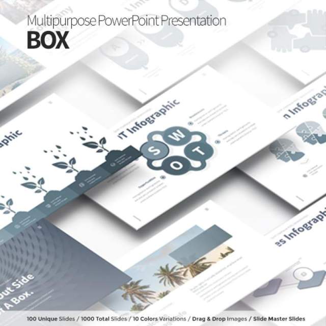 框式多用途PPT演示模板BOX Multipurpose PowerPoint Presentation Template