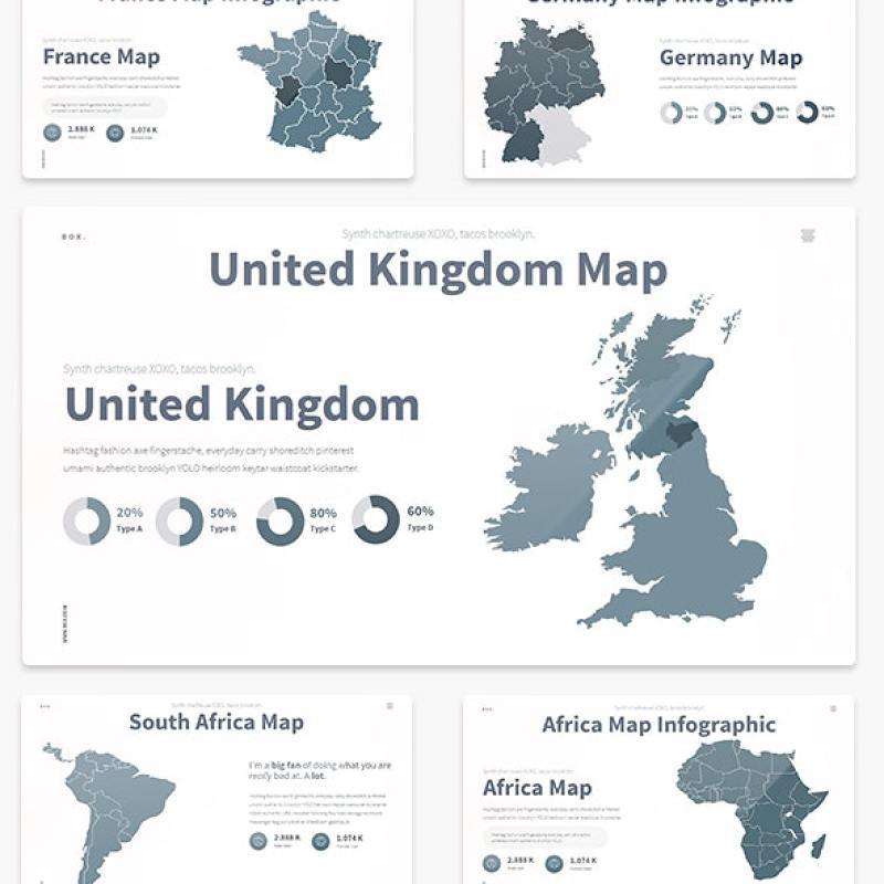 框式多用途PPT演示模板BOX Multipurpose PowerPoint Presentation Template