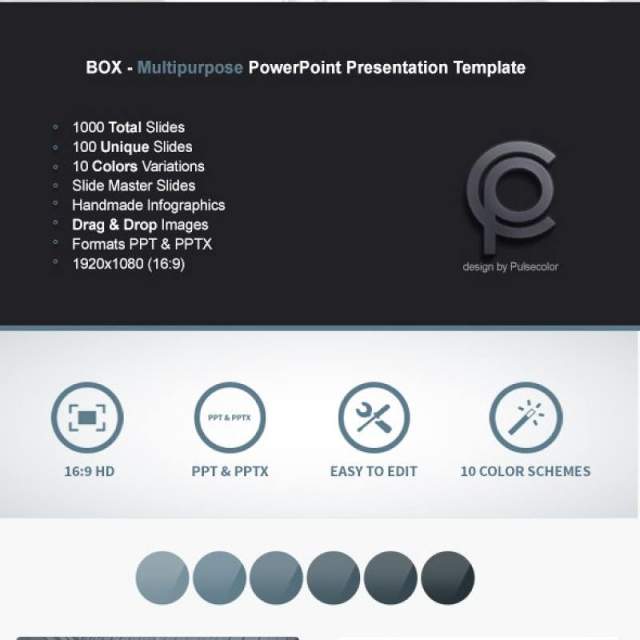 框式多用途PPT演示模板BOX Multipurpose PowerPoint Presentation Template