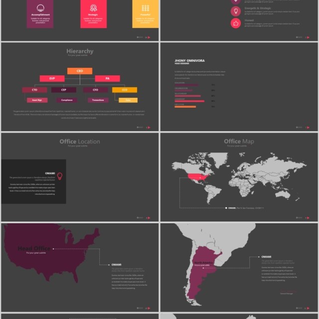 时尚市场计划PPT版式设计模板Omami - Powerpoint Template 时尚市场计划PPT版式设计模板Omami - Powerpoint Template