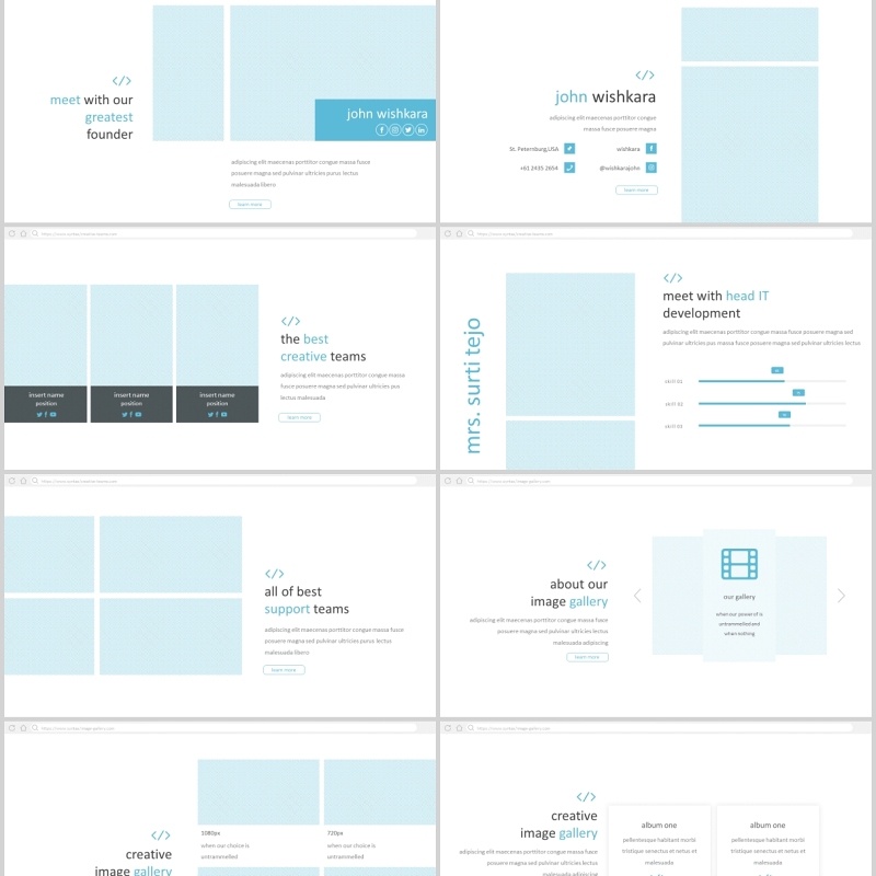 公司企业介绍宣传PPT版式模板Syntax - Powerpoint Template