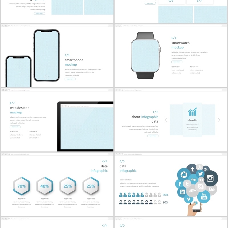 公司企业介绍宣传PPT版式模板Syntax - Powerpoint Template