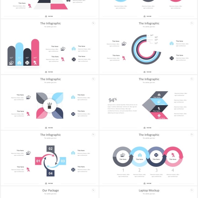 照片展示数据可视化PPT模板photone powerpoint templates