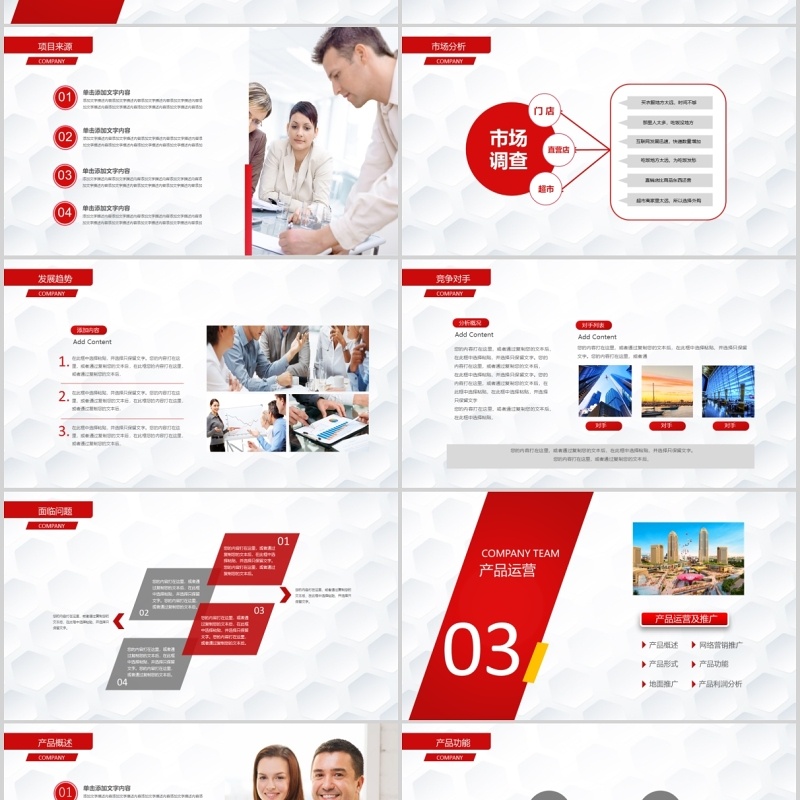 创业融资计划书年终汇报PPT模板