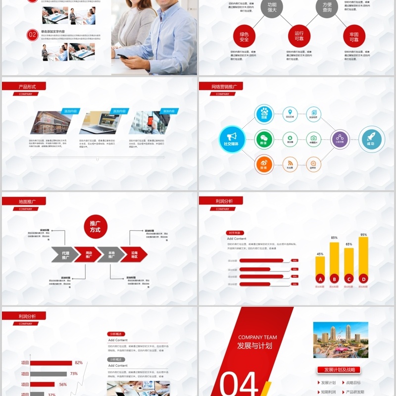 创业融资计划书年终汇报PPT模板