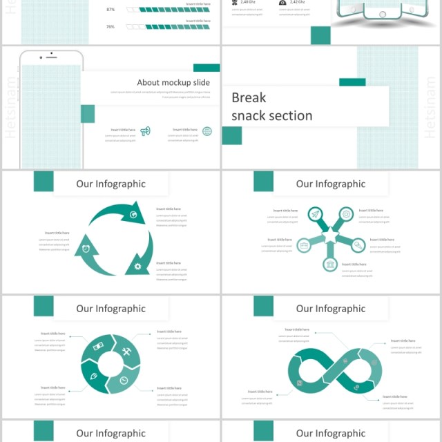 企业介绍产品宣传PPT模板版式设计Hetsinam - Powerpoint Template