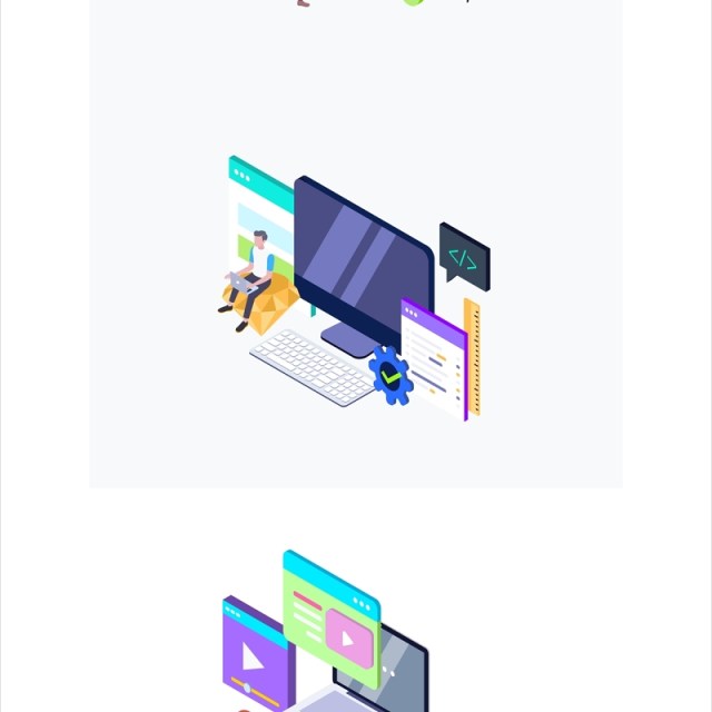 2.5D插画办公职场场景插图 2.5D插画办公职场场景插图
