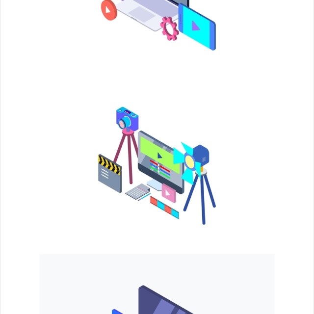 2.5D插画办公职场场景插图 2.5D插画办公职场场景插图