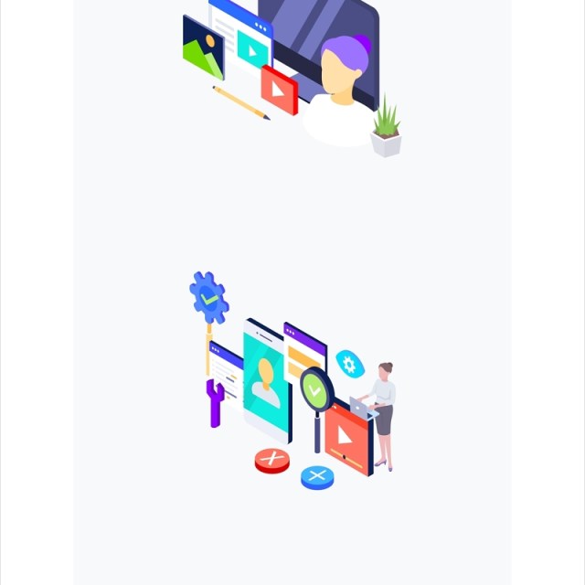 2.5D插画办公职场场景插图 2.5D插画办公职场场景插图