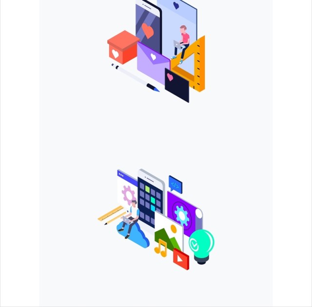 2.5D插画办公职场场景插图 2.5D插画办公职场场景插图