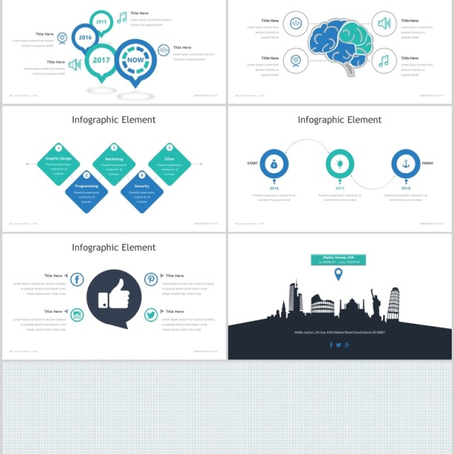 创意笔刷工作汇报图文排版PPT模板Brushes Powerpoint Template 创意笔刷工作汇报图文排版PPT模板Brushes Powerpoint Template