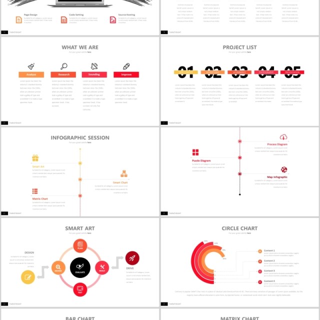 个性商务工作汇报公司简介PPT模板信息图表可插图Twenty 8 - Powerpoint Template