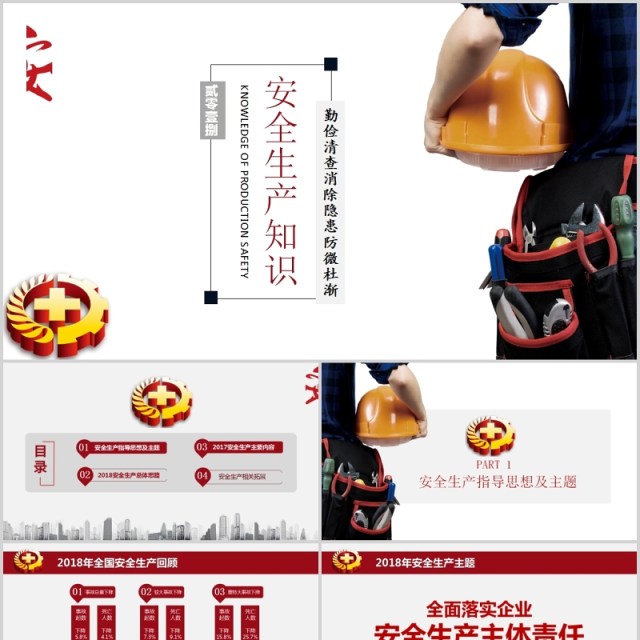 简单安全生产汇报PPT模板安全培训 简单安全生产汇报PPT模板安全培训