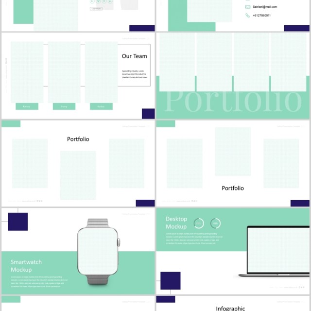 公司介绍产品宣传SWOT分析PPT模板CaiHop - Powerpoint Template