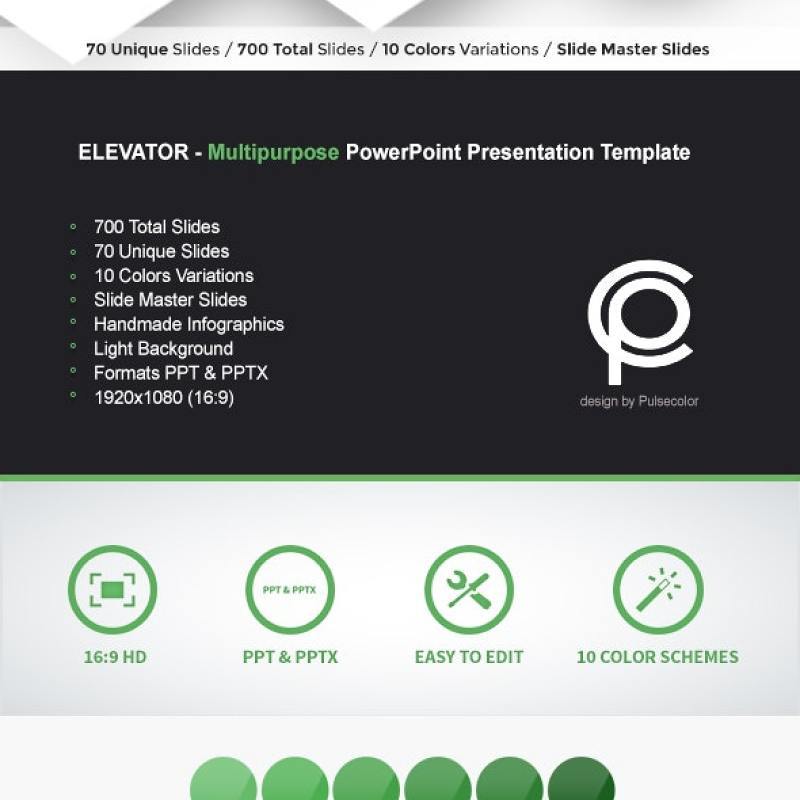 分层阶梯多功能PPT信息图表模板ELEVATOR Multipurpose PowerPoint Presentation Template