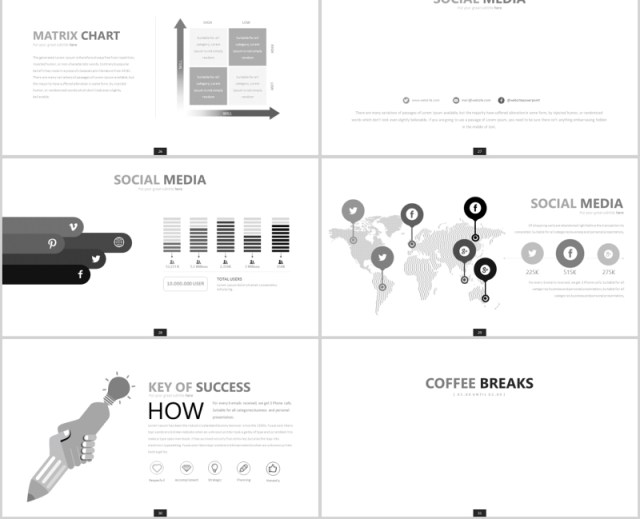 简洁个性图形工作汇报PPT信息图表模板Tikusan Powerpoint 简洁个性图形工作汇报PPT信息图表模板Tikusan Powerpoint