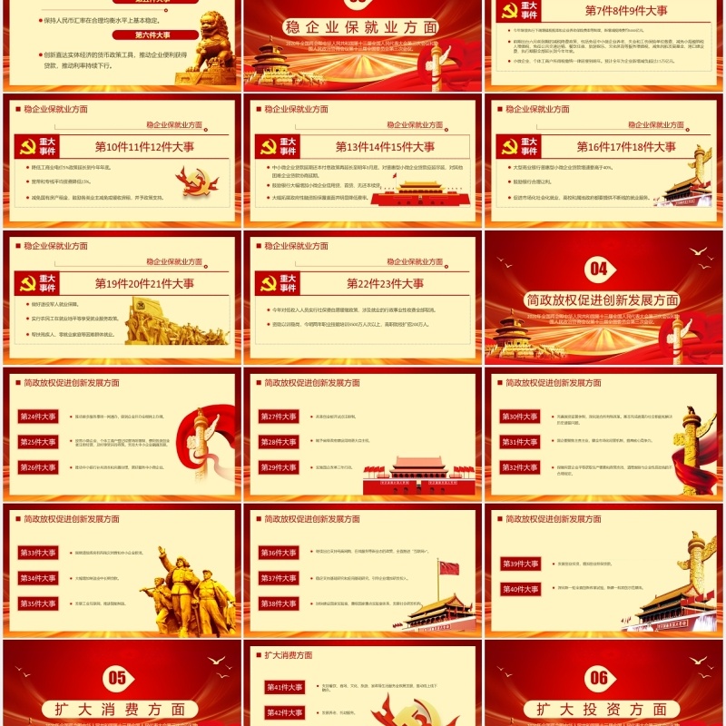 聚焦两会关注民生学习解读党政专题PPT模板