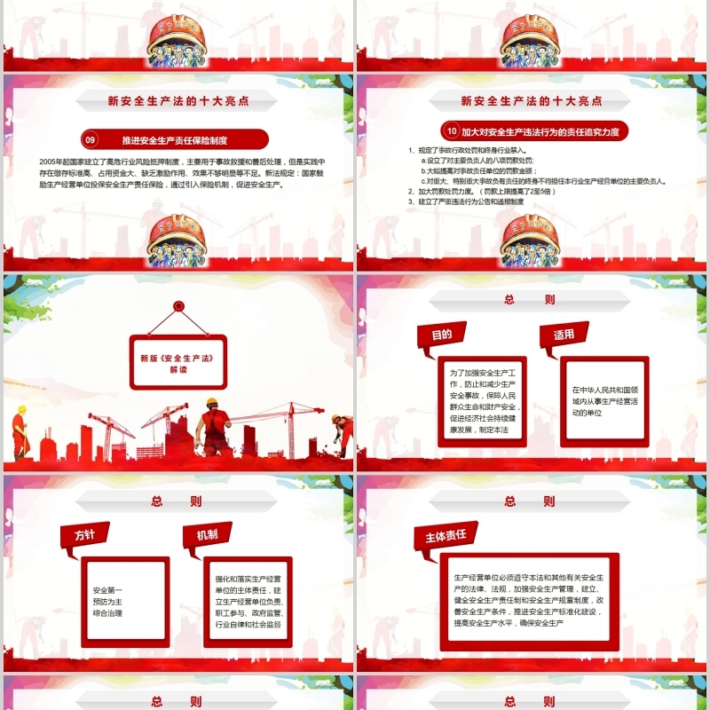 创意个性ppt安全生产ppt安全培训