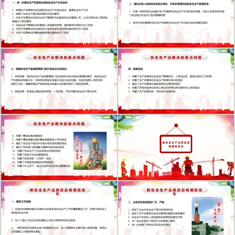 创意个性ppt安全生产ppt安全培训