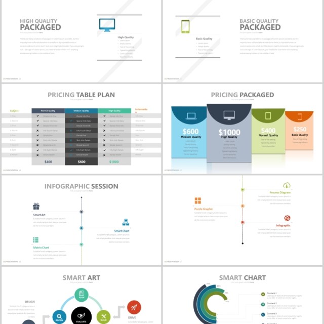 商务可视化图表图片排版设计PPT素材模板Jio - Powerpoint Template