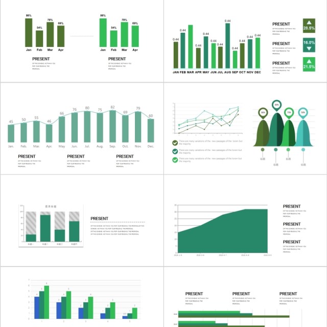 原创数据分析PPT可视化图表