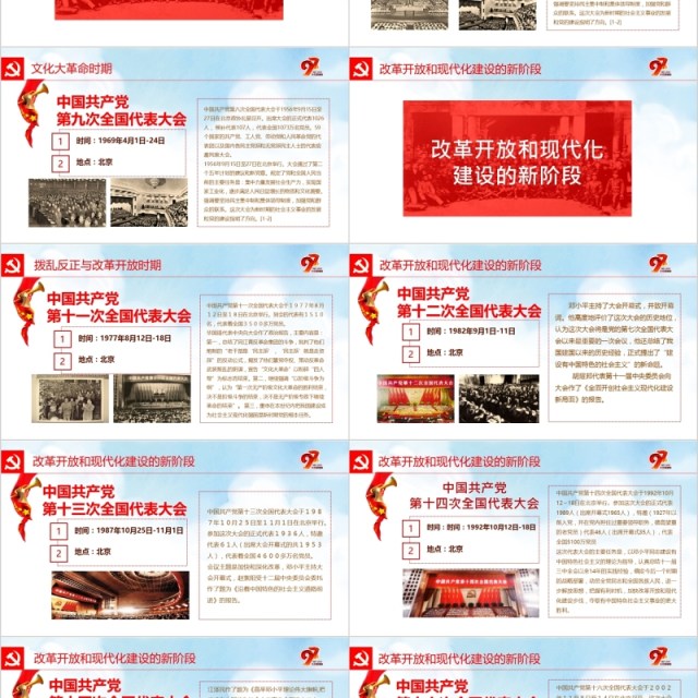 中国共产党党史建党97周年党课学习PPT 中国共产党党史建党97周年党课学习PPT