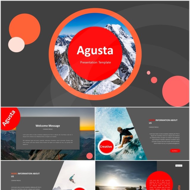 简约红色极限运动项目报告总结可视化图表PPT素材模板agusta powerpoint template 简约红色极限运动项目报告总结可视化图表PPT素材模板agusta powerpoint template