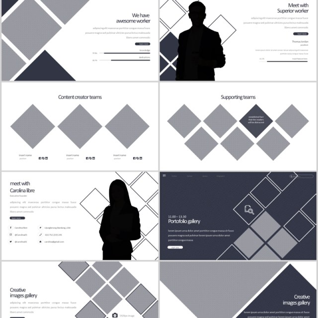 公司简介个人简历PPT模板版式设计Libre Powerpoint Template 公司简介个人简历PPT模板版式设计Libre Powerpoint Template