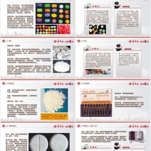 禁毒知识教育宣传课件主题PPT模板 禁毒知识教育宣传课件主题PPT模板