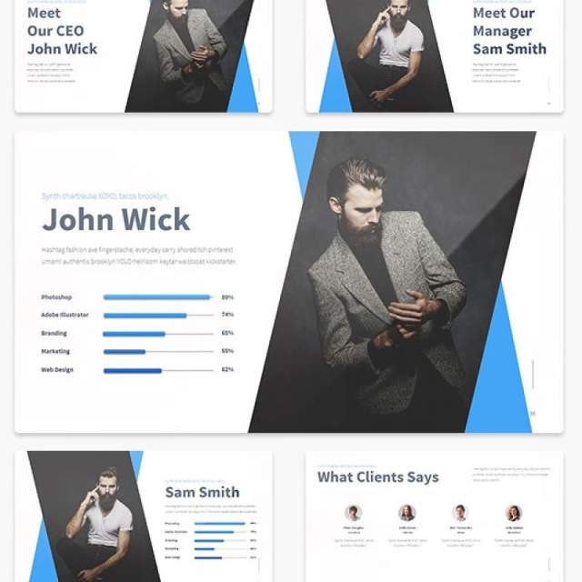 多功能图文版式PPT信息图表模板Forward Multipurpose PowerPoint Presentation Template