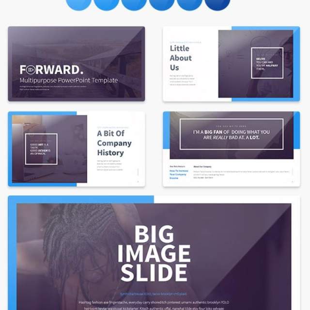 多功能图文版式PPT信息图表模板Forward Multipurpose PowerPoint Presentation Template