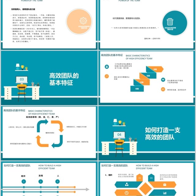 公司团队建设工作效率提升PPT模板 公司团队建设工作效率提升PPT模板