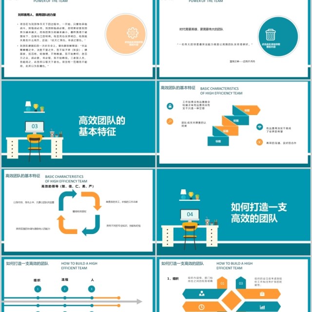 公司团队建设工作效率提升PPT模板