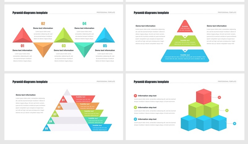 金字塔PPT模板 Pyramids PowerPoint Templates