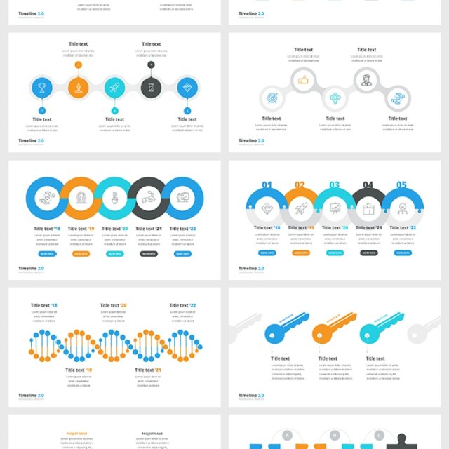 PPT时间轴信息图表素材包 Powerpoint Timelines Pack PPT时间轴信息图表素材包 Powerpoint Timelines Pack