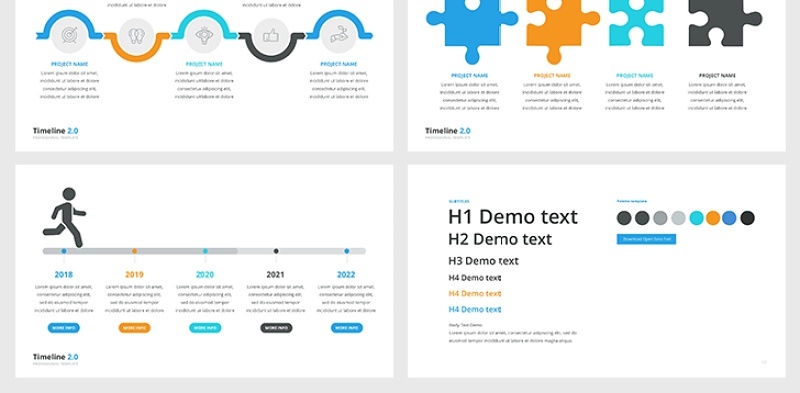 PPT时间轴信息图表素材包 Powerpoint Timelines Pack