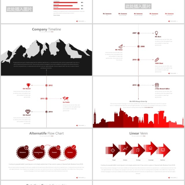 公司项目介绍宣传图表可视化PPT可插图排版设计模板素材Kluwex - Powerpoint Template