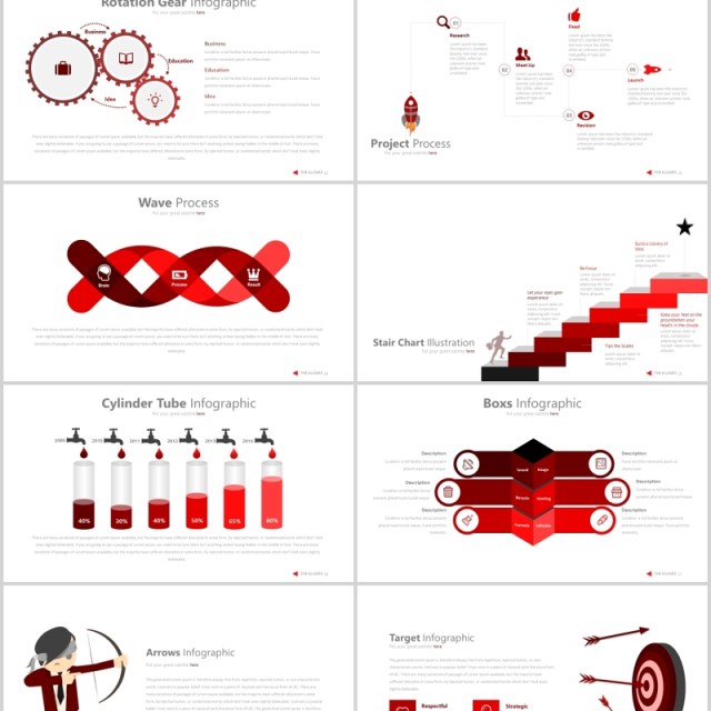 公司项目介绍宣传图表可视化PPT可插图排版设计模板素材Kluwex - Powerpoint Template