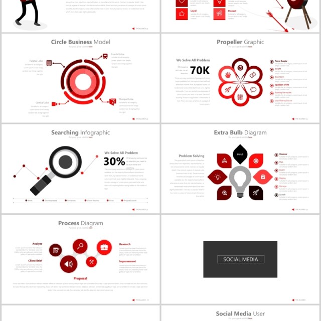 公司项目介绍宣传图表可视化PPT可插图排版设计模板素材Kluwex - Powerpoint Template