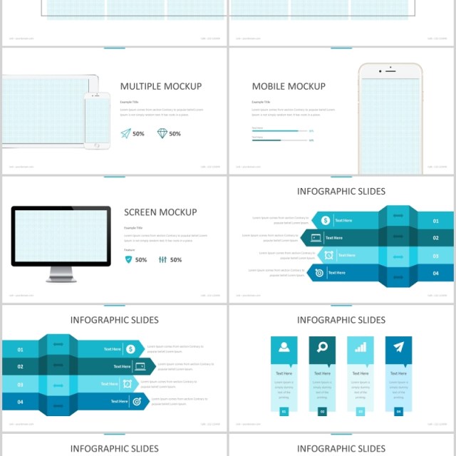 创意圆形商务通用PPT模板版式设计Pune - Powerpoint Template