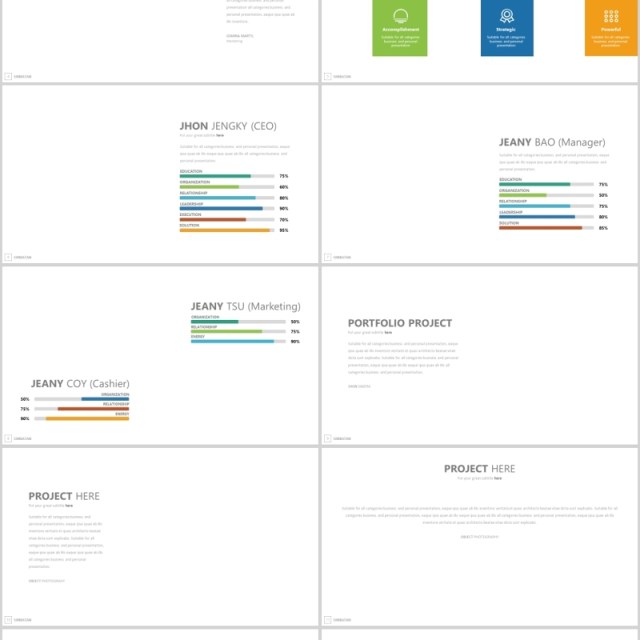 简洁商务工作汇报PPT模板信息图表Simbatan Powerpoint