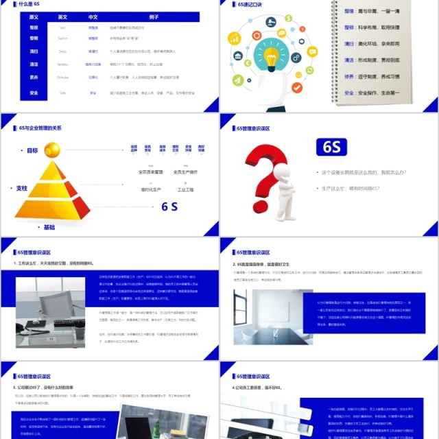 6S现场实务培训企业管理PPT模板
