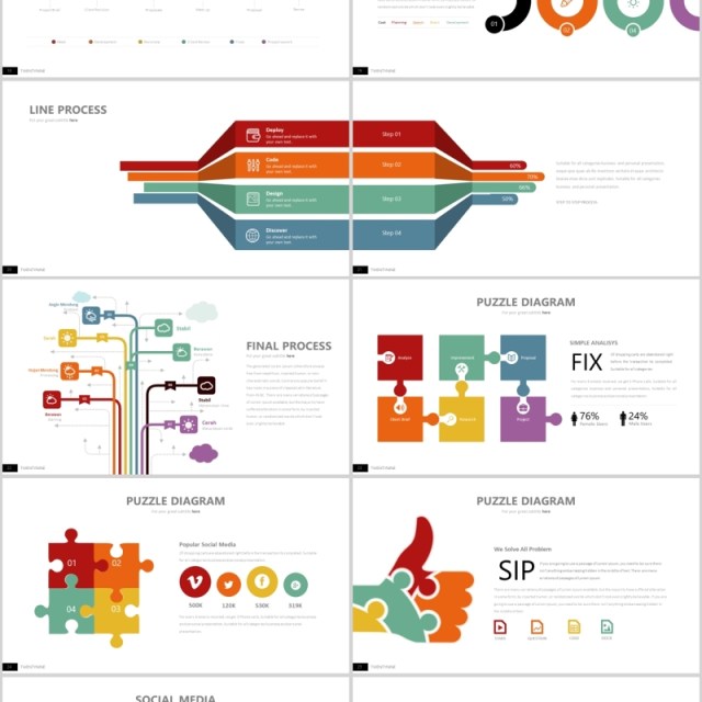 个性高端产品展示公司介绍PPT模板信息图表Twenty Nine - Powerpoint Template