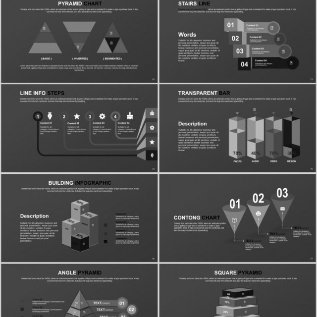 灰色创意分层PPT信息图表模板Balen Powerpoint 灰色创意分层PPT信息图表模板Balen Powerpoint