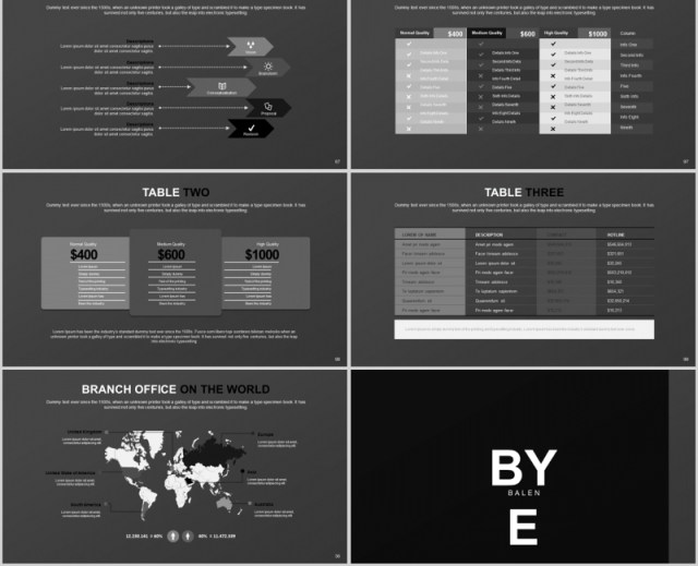 灰色创意分层PPT信息图表模板Balen Powerpoint 灰色创意分层PPT信息图表模板Balen Powerpoint