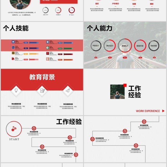 个人竞聘动态报告PPT模板