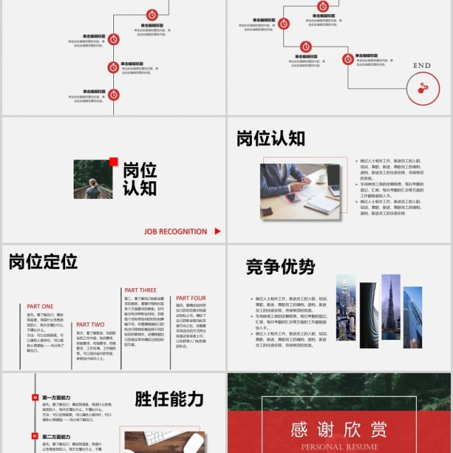 个人竞聘动态报告PPT模板